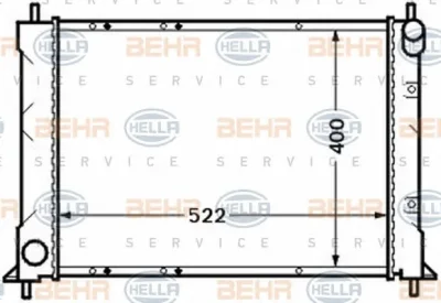 8MK 376 772-201 BEHR/HELLA/PAGID Радиатор охлаждения двигателя