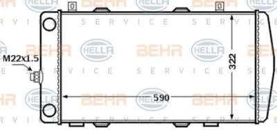 8MK 376 772-511 BEHR/HELLA/PAGID Радиатор охлаждения двигателя