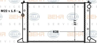 8MK 376 773-751 BEHR/HELLA/PAGID Радиатор охлаждения двигателя