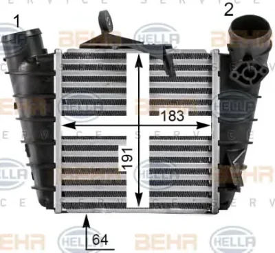 8ML 376 700-101 BEHR/HELLA/PAGID Интеркулер (радиатор интеркулера)