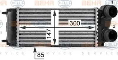 8ML 376 700-511 BEHR/HELLA/PAGID Интеркулер (радиатор интеркулера)