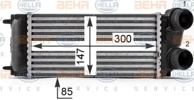 8ML 376 700-514 BEHR/HELLA/PAGID Интеркулер (радиатор интеркулера)