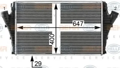 8ML 376 700-721 BEHR/HELLA/PAGID Интеркулер (радиатор интеркулера)