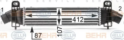 8ML 376 700-731 BEHR/HELLA/PAGID Интеркулер (радиатор интеркулера)