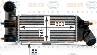 8ML 376 700-741 BEHR/HELLA/PAGID Интеркулер (радиатор интеркулера)