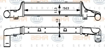 8ML 376 723-131 BEHR/HELLA/PAGID Интеркулер (радиатор интеркулера)