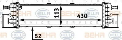 Интеркулер (радиатор интеркулера) BEHR/HELLA/PAGID 8ML 376 723-191