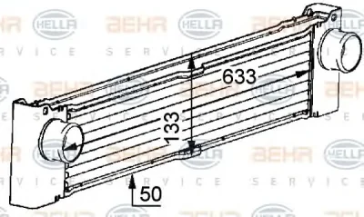 8ML 376 723-521 BEHR/HELLA/PAGID Интеркулер (радиатор интеркулера)