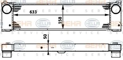 8ML 376 723-531 BEHR/HELLA/PAGID Интеркулер (радиатор интеркулера)