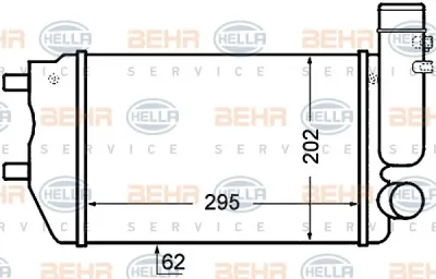 8ML 376 727-571 BEHR/HELLA/PAGID Интеркулер (радиатор интеркулера)