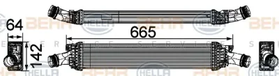 8ML 376 746-191 BEHR/HELLA/PAGID Интеркулер (радиатор интеркулера)