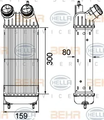 8ML 376 746-211 BEHR/HELLA/PAGID Интеркулер (радиатор интеркулера)