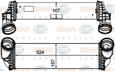 8ML 376 746-261 BEHR/HELLA/PAGID Интеркулер (радиатор интеркулера)