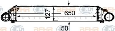 8ML 376 746-331 BEHR/HELLA/PAGID Интеркулер (радиатор интеркулера)