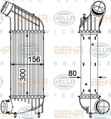 Интеркулер (радиатор интеркулера) BEHR/HELLA/PAGID 8ML 376 746-361