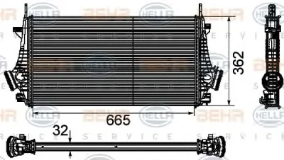 Интеркулер (радиатор интеркулера) BEHR/HELLA/PAGID 8ML 376 746-481