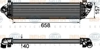 8ML 376 746-581 BEHR/HELLA/PAGID Интеркулер (радиатор интеркулера)