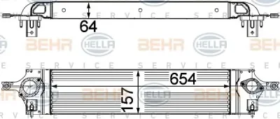 Интеркулер (радиатор интеркулера) BEHR/HELLA/PAGID 8ML 376 746-601
