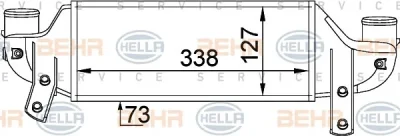 8ML 376 746-621 BEHR/HELLA/PAGID Интеркулер (радиатор интеркулера)