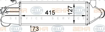 8ML 376 746-631 BEHR/HELLA/PAGID Интеркулер (радиатор интеркулера)