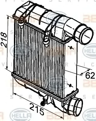 8ML 376 746-641 BEHR/HELLA/PAGID Интеркулер (радиатор интеркулера)