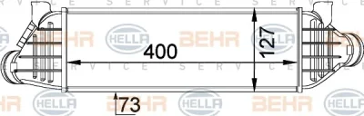 8ML 376 746-651 BEHR/HELLA/PAGID Интеркулер (радиатор интеркулера)
