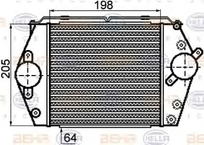 8ML 376 756-561 BEHR/HELLA/PAGID Интеркулер (радиатор интеркулера)