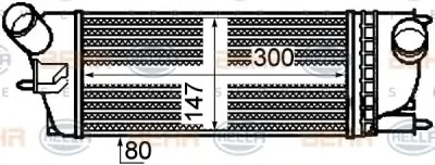 8ML 376 760-721 BEHR/HELLA/PAGID Интеркулер (радиатор интеркулера)