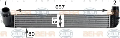 8ML 376 760-761 BEHR/HELLA/PAGID Интеркулер (радиатор интеркулера)