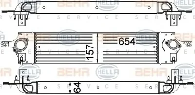 8ML 376 762-191 BEHR/HELLA/PAGID Интеркулер (радиатор интеркулера)