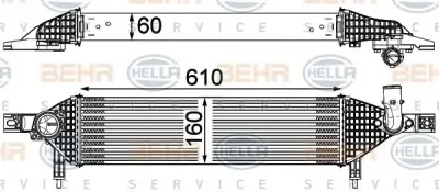 8ML 376 762-201 BEHR/HELLA/PAGID Интеркулер (радиатор интеркулера)