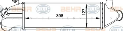 8ML 376 765-021 BEHR/HELLA/PAGID Интеркулер (радиатор интеркулера)