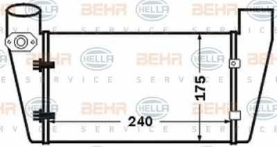 8ML 376 776-071 BEHR/HELLA/PAGID Интеркулер (радиатор интеркулера)