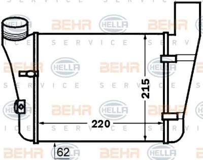 8ML 376 776-081 BEHR/HELLA/PAGID Интеркулер (радиатор интеркулера)