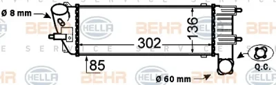 8ML 376 776-231 BEHR/HELLA/PAGID Интеркулер (радиатор интеркулера)