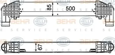 8ML 376 776-571 BEHR/HELLA/PAGID Интеркулер (радиатор интеркулера)