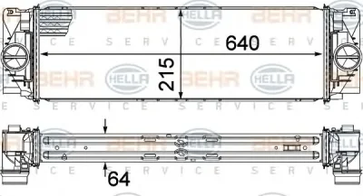 8ML 376 777-391 BEHR/HELLA/PAGID Интеркулер (радиатор интеркулера)