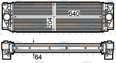 8ML 376 782-061 BEHR/HELLA/PAGID Интеркулер (радиатор интеркулера)