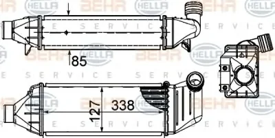 8ML 376 899-081 BEHR/HELLA/PAGID Интеркулер (радиатор интеркулера)