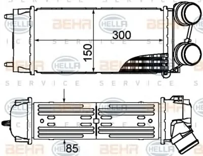 8ML 376 899-241 BEHR/HELLA/PAGID Интеркулер (радиатор интеркулера)