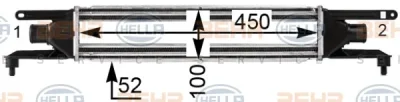 8ML 376 900-411 BEHR/HELLA/PAGID Интеркулер (радиатор интеркулера)