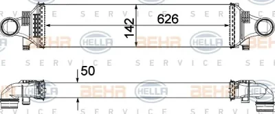 8ML 376 924-031 BEHR/HELLA/PAGID Интеркулер (радиатор интеркулера)