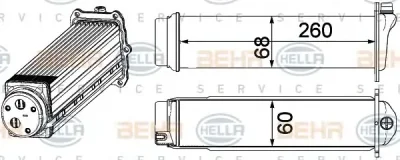 8ML 376 924-101 BEHR/HELLA/PAGID Интеркулер (радиатор интеркулера)