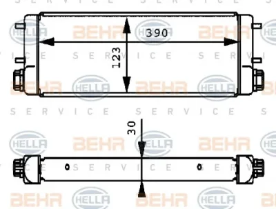 масляный радиатор двигателя BEHR/HELLA/PAGID 8MO 376 725-431
