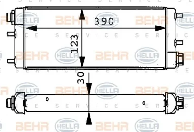 8MO 376 725-761 BEHR/HELLA/PAGID Масляный радиатор кпп/акпп