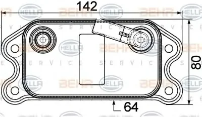 8MO 376 747-141 BEHR/HELLA/PAGID масляный радиатор двигателя