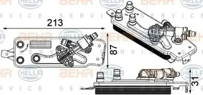 Масляный радиатор кпп/акпп BEHR/HELLA/PAGID 8MO 376 749-001