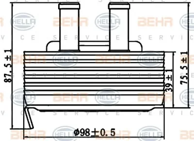масляный радиатор двигателя BEHR/HELLA/PAGID 8MO 376 797-131