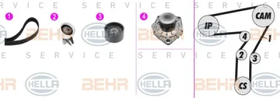 8MP 376 812-821 BEHR/HELLA/PAGID Водяной насос + комплект ГРМ