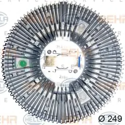 Вентилятор охлаждения радиатора (двигателя) BEHR/HELLA/PAGID 8MV 376 728-151